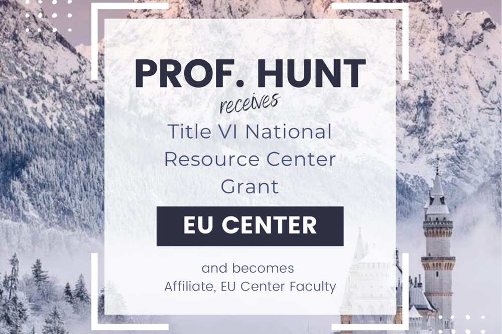 Prof. Hunt receives EU Center grant